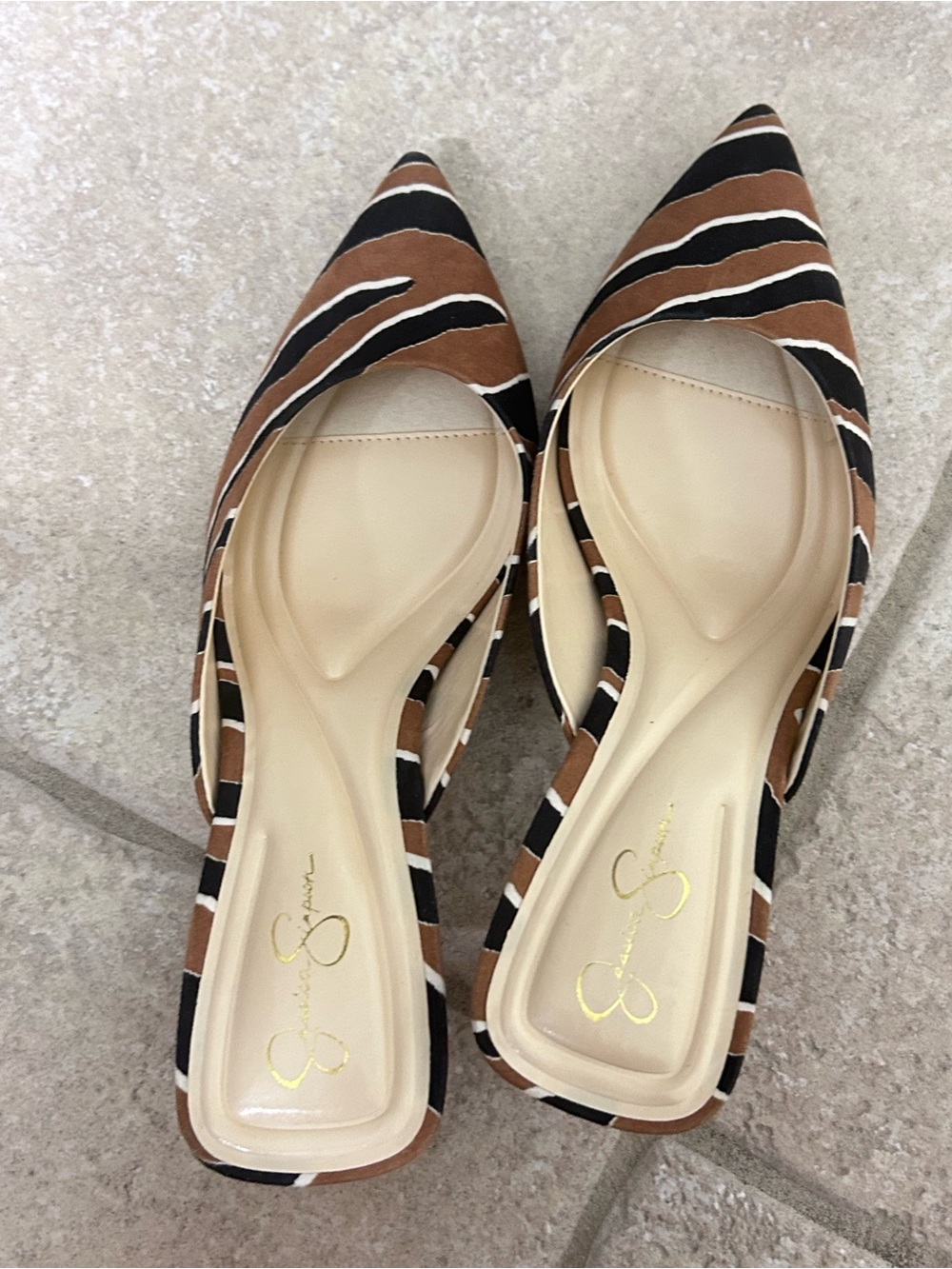 Jessica Simpson Belvaen pointed-toe mule heels size 10M NWOB
